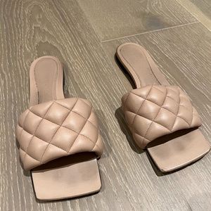 Bottega Veneta Sandal Pelle S Cucio Stitched Nappa Dream- Cipria/Nude- 37.5